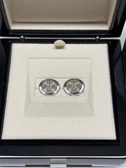 Patek Philippe Calatrava NEW Cufflinks White gold Ref. 205.9089G
