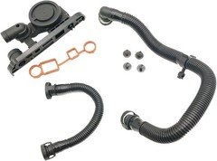PCV Valve Crankcase Breather Hose Gaskets Kit for Audi A4 A3 TT Volkswagen VW Pa