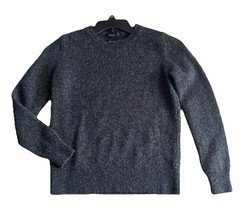 Pendleton  Sweater Washable 100% Shetland Wool Pullover Dark Grey Mens Size S