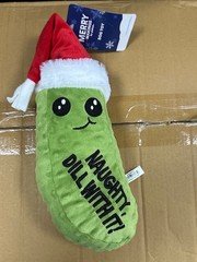 Petco Merry Makings Naughty Pickle 13'' Plush Dog Toy, Large