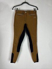 Pikeur Women’s Size 26 Carmel Color Full Seat Riding Breeches Logo