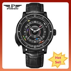 PINDU Men's Mechanical Horse Racing Watch Water Resistant Scratch Resistan Daily