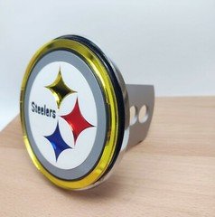 Pittsburgh Steelers Laser Cut Metal Trailer Hitch Cover - NFL 