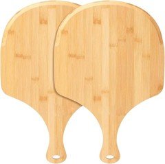 Pizza Peel 12 inch 2 Pack Bamboo Wooden Pizza Peels for Pizza Bread Cheese