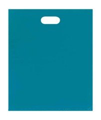 Plastic Bags 500 Blue Shopping Merchandise Die Cut Handles 15 x 18" x 4"