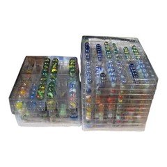 Plastic Marble Tray Storage/Display/Transport 60 Marble Slots 11" Long 1-1/4" Di