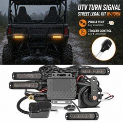 Plug&Play UTV Turn Signal Horn Street Legal Kit Trigger Switch For Honda Pioneer