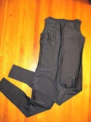 Plus Size Bal Togs Tank Unitard Jumpsuit Long Leg 813P Black Women 2XL-XXL NWT