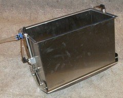 PNEUMATIC CYLINDER OPERATED PACKAGING DUAL DUMP HOPPER RECTANGULAR STAINLESS NEW