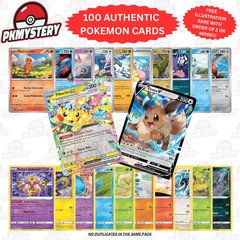 Pokémon Card Lot 100 AUTHENTIC Cards + V, EX, GX, VSTAR, VMAX - FOR COLLECTORS!