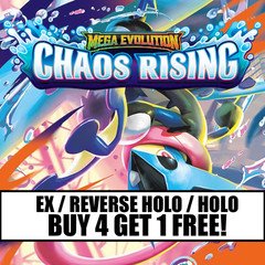 Pokémon Chaos Rising: Pick Your Card – Reverse Holo/Holo/ex - NM TCG