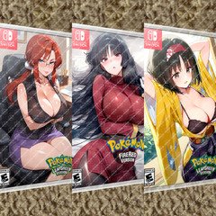 Pokemon FireRed & LeafGreen SWITCH | 2 DOUBLE SIDED CUSTOM COVER ART & CASE ONLY