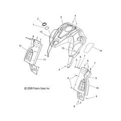 Polaris 1015642 Asm-Side Console Lh RMK Dragon 600 600 700 800 Assault RMK Shift