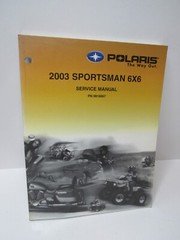 POLARIS 2003 SPORTSMAN 6X6 OEM Factory SERVICE MANUAL 9918067