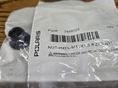 Polaris 7548029 Nut HXFL-M10X1.5 8 ZTB NYL Genuine OEM New $9.99  'RPB'