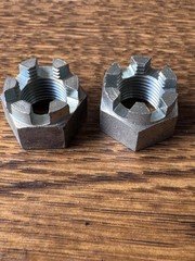 POLARIS CASTLE NUT, 7542712, NEW OEM NUTS, SET OF 2, ATV, FRONT WHEEL NUT,