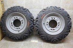 Polaris Hawkeye 300 Sportsman 300 400 Oem Front Wheels Rims W 22 inch Tires 
