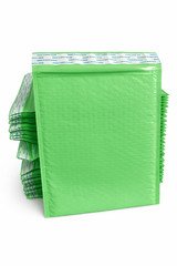 Poly Bubble Padded #5 10.5x16 Green Biodegradable Mailers Envelopes Pack of 50