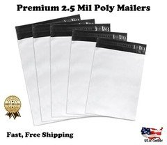 Poly Mailers Shipping Bags 2.5 Mil Thick 6x9 9x12 10x13 7.5x10.5 12x15.5 14.5x19