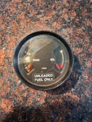 Porsche 911 930 VDO Fuel Oil Level Combo Gauge 91164120203 Core Repair Parts OEM