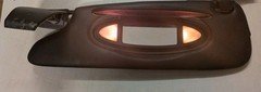 PORSCHE BOXSTER 986 SUNVISOR, WORKING LIGHTS, LEFT SIDE, N/S, GENUINE, FREE POST