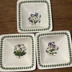portmeirion botanic garden Small Square Bowls (3)