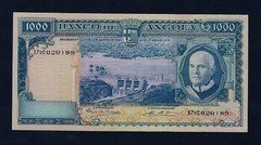 Portugal PORTUGUESE Angola 1000 Escudos 1970 P-98 AUNC