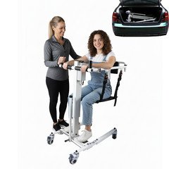 Power Patient Lift Transfer Chair,Foldable Transfer Lift for Home 90% New