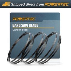 POWERTEC 80 Inch Bandsaw Blades Assortment for Woodworking, Band Saw 12", 3PK