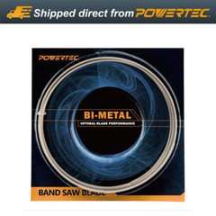 POWERTEC 93-1/2" x 1/2" x 14 TPI Bi-Metal Band Saw Blade for Delta, Grizz, Jet