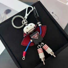 Prada Trick Vlad Dracula Robot Keychain Black Red 