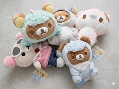 Premium 5-Pc Kawaii Plush Lot RK• NEW WITH TAGS • Rilakkuma Bears & XL Birduyen
