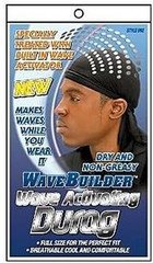 Premium Hair Wave Activating Durag, Black
