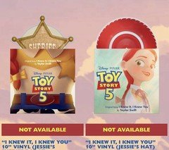 PRESALE Taylor Swift Toy Story 5 Jessie & Sheriff Badge 10" Vinyl Bundle 6/20