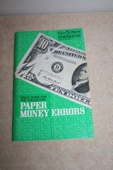 Price Guide for the Collector Paper Money Errors 3rd Edition 1977 Tom DeLorey