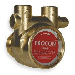 Procon 114B240f11ba 250 Rotaryvanepump, 1/2"Inletdia, Brass, For48y