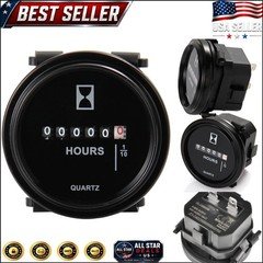 Professional Engine Hour Meter - 99999.9H Tracking for Vehicles and Generators