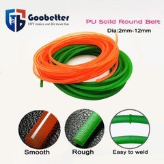 PU Solid Round Belt Polyurethane Close Loop Drive Belting Diameters 2mm 3mm-12mm