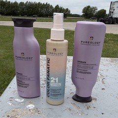 Pureology Hydrate Shampoo + Conditioner + Color Fanatic Spray Set 3 x 200 ml