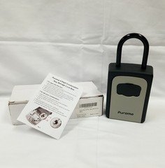 PUROMA 4-Digit Combo Key Storage Lock Box UNTESTED In Box
