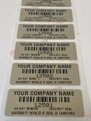 [QTY 100] CUSTOM PRINTED WARRANTY TAMPER EVIDENT VOID LABELS STICKERS SEALS