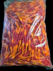 ( QTY 250 )   M81969-14-10 Plastic Insertion Extraction Tool Red/Orange
