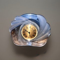Quartz Clear Studios Crystal Clock - Made In Japan