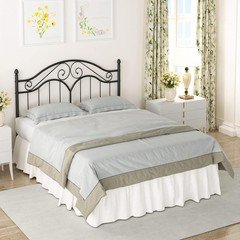 Queen Size Bed Frame Vintage Platform Bed Metal Headboard Only for adults childs