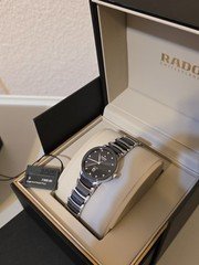 Rado Centrix Automatic 12 Diamond Women Watch - Saphire Crystal, Ceramic Strap
