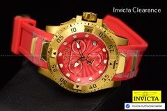 RARE Invicta Reserve Excursion SWISS Made UNISEX Red Gold Watch UNIQ Lim Edition