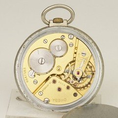 Rare! OMEGA cal.38,5 LT1 Pocket watch Men's no repeater fusee no duplex RAR