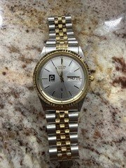 Rare Publix Citizen Day Date Silver/Gold Stainless Steel Watch
