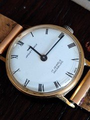 Rare Vintage Jaquet-Droz 17 Jewels Incabloc Mechanical Watch - Running Strong!