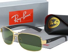 Ray-Ban RB3379 Classic Wayfarer Sunglasses Black Frame Green Lens 50mm Unisex